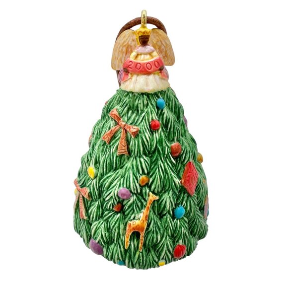 Vtg 2000 Hallmark Keepsake Ornament Angel Blessed Tree Beaded Leather Strap - Picture 4 of 11